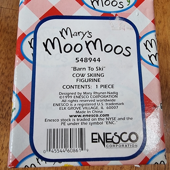 Mary's Moo Moos "Barn to Ski" 1999 Limited Edition Figurine - Picture 6 of 8